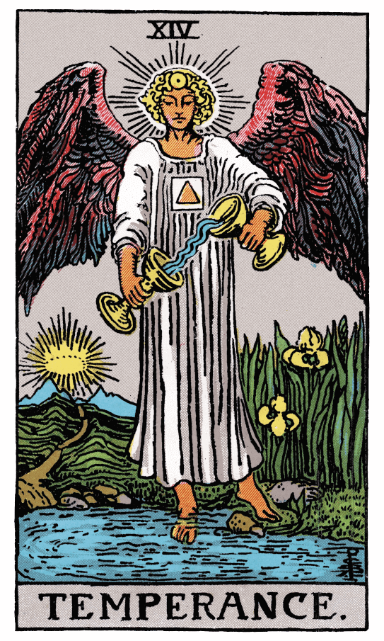 Умеренность tarot card thumbnail